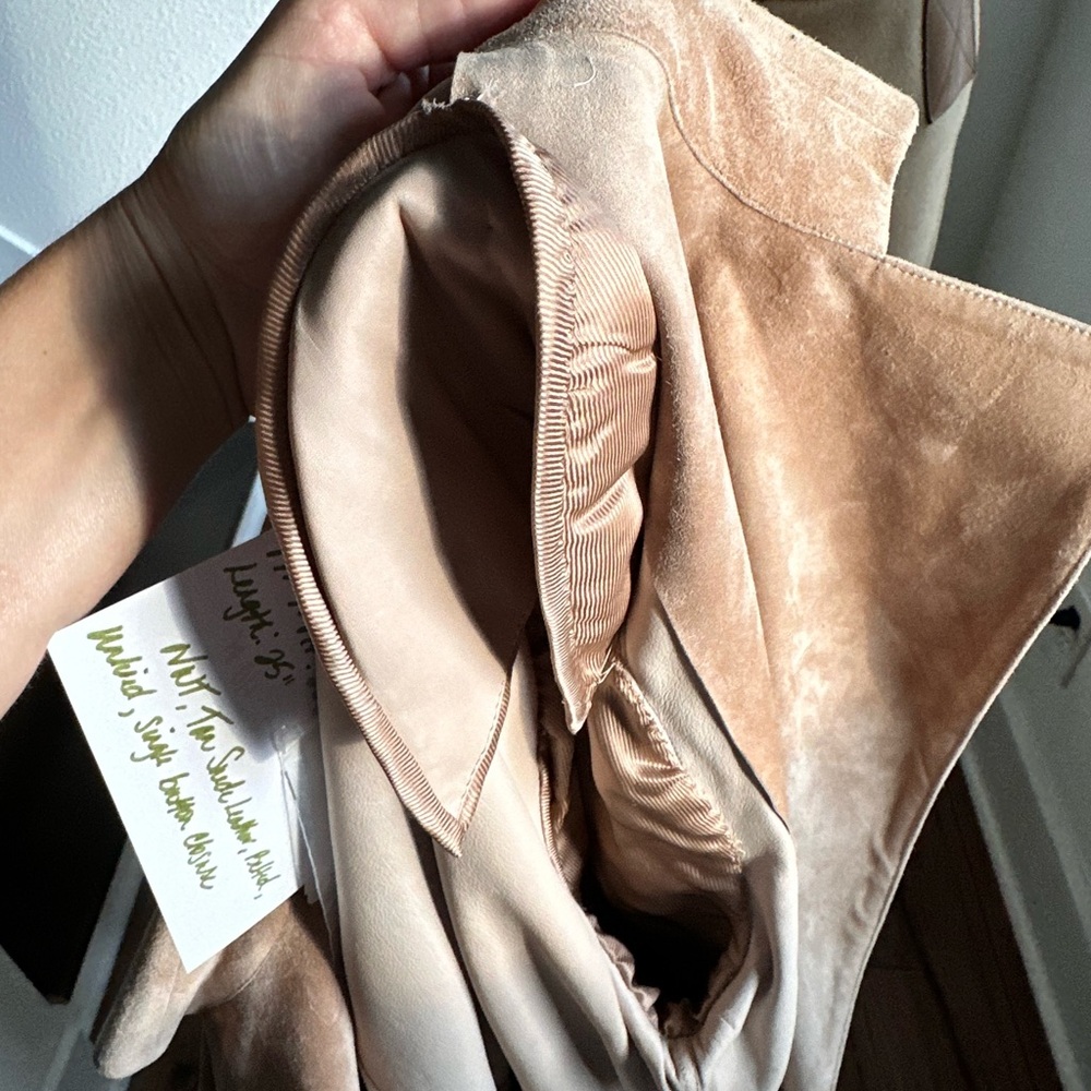 GUCCI Tan Suede Leather Belted jacket NWT sz: EU 48 or US sz: 8 - Picture 12 of 13
